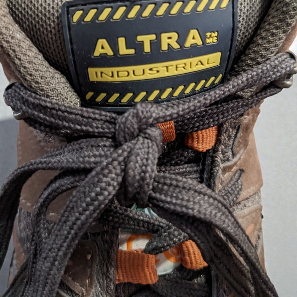 Altra Men's Brown and Black Steal Toe Boots - Picture 4 of 8